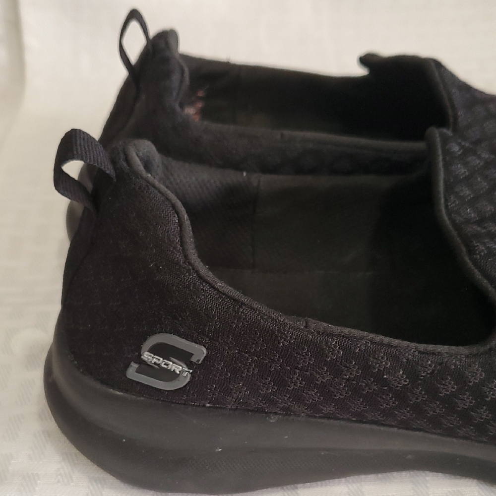 Skechers Sports Quilted Black Slipon Loafers - Picture 4 of 15